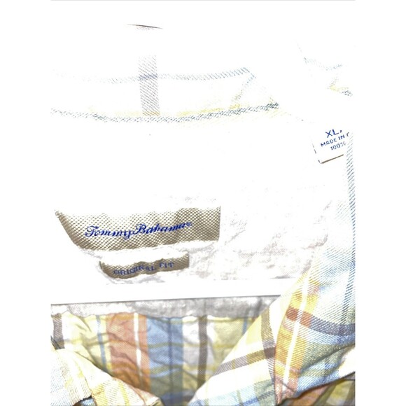 Tommy Bahama Men’s Camp Shirt Size XL Multicolor Striped Silk Island Cruise - Picture 2 of 12
